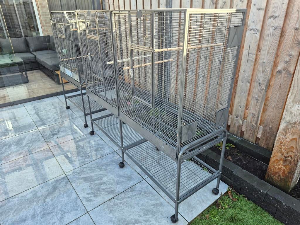 Vogelkooi Montana Madeira double, Ophalen, Metaal, Vogelkooi