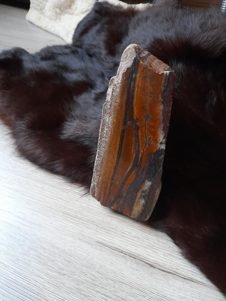 Mooi Stuk Tijgeroog 13cm, Ophalen of Verzenden, Mineraal