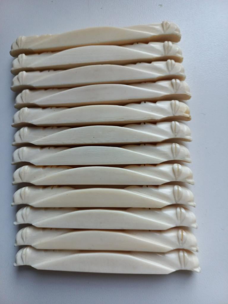 12 Art-Deco bestekleggers., Ophalen of Verzenden