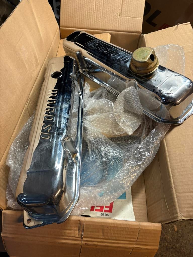 Mopar 383-440 klepdeksels moroso incl pakkingen, Moroso, Chrysler, Nieuw, Ophalen of Verzenden