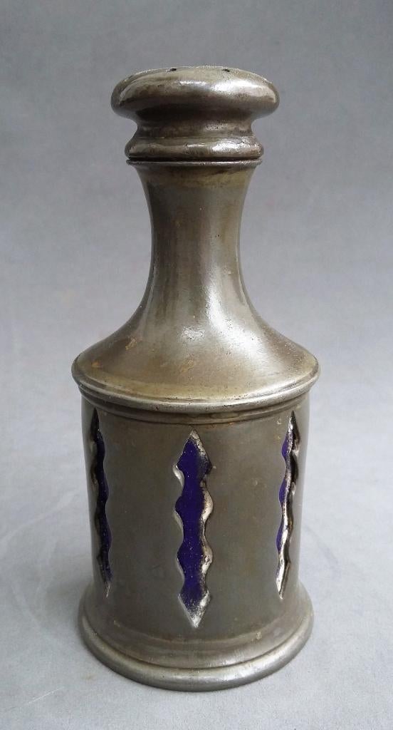 1850-1875 Tinnen Zoutstrooier Strooier Keramiek Binnenzijde, Antiek en Kunst, Ophalen of Verzenden