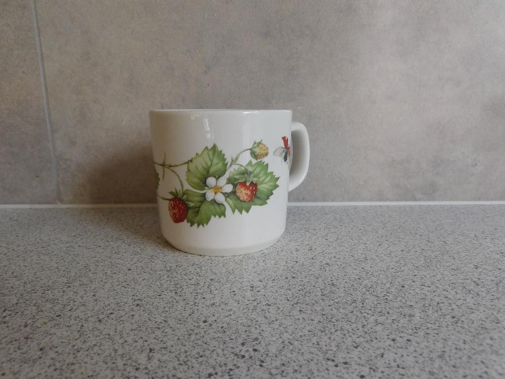 Mok Aardbei Bosvruchten Wedgwood Majolein Bastin, Ophalen of Verzenden, Zo goed als nieuw, Wedgwood, Kop(pen) en/of Schotel(s)