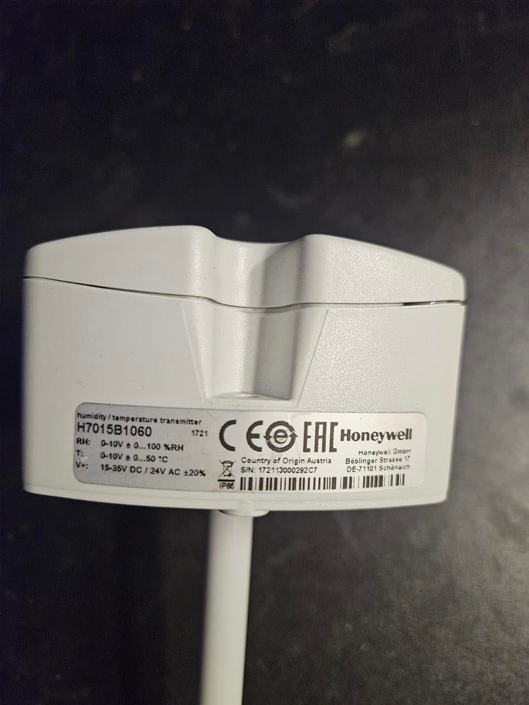 Honeywell H7015B1060 Temperatuur/Vochtigheidssensor, Ophalen of Verzenden, Gebruikt