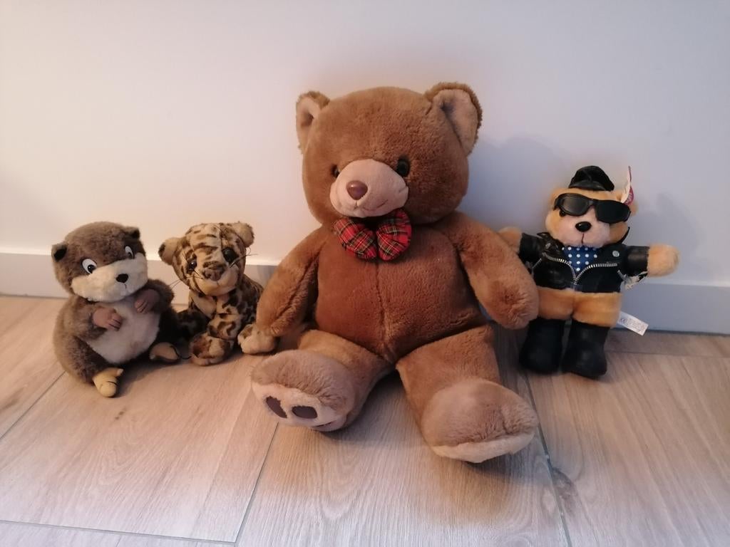 Vier knuffels voor in totaal €5, Ophalen of Verzenden, Zo goed als nieuw, Overige typen