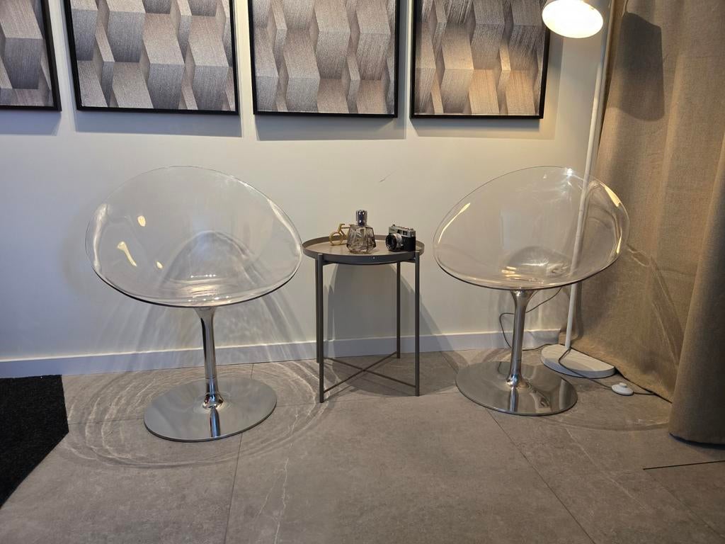 Kartell Eros Starck stoelen - 2 stuks, Kunststof, Twee, Overige kleuren, Design