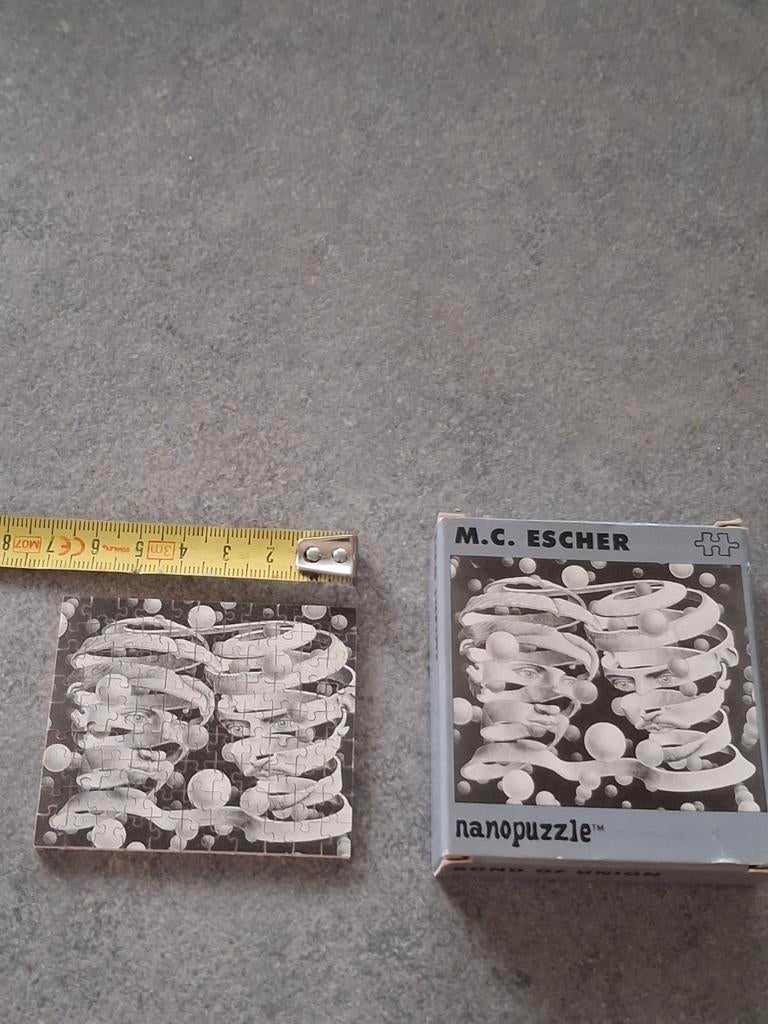 M.C. Escher Nanopuzzle - Nieuwstaat!, Ophalen of Verzenden, Minder dan 500 stukjes, Nieuw, Legpuzzel