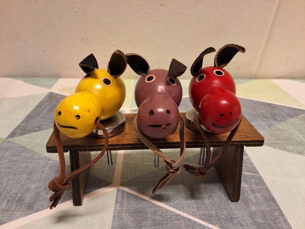 Vintage Paarden Flessenstoppen - Deens Design, Ophalen of Verzenden, Gebruikt, Decoratie