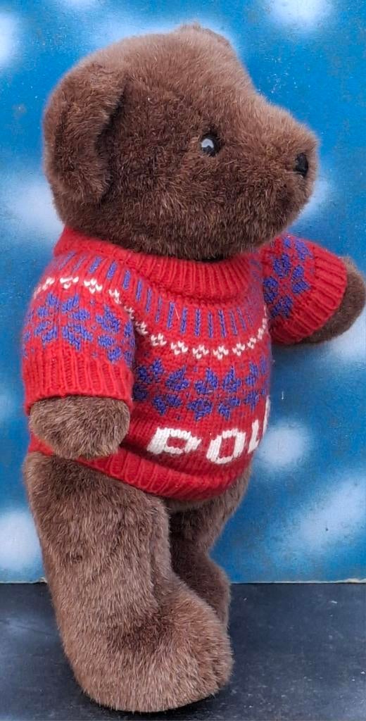 Beer. RALPH LAUREN.  Polo Beer. 2000. 37 cm., Verzamelen, Beren en Cherished Teddies, Ophalen, Zo goed als nieuw, Stoffen beer