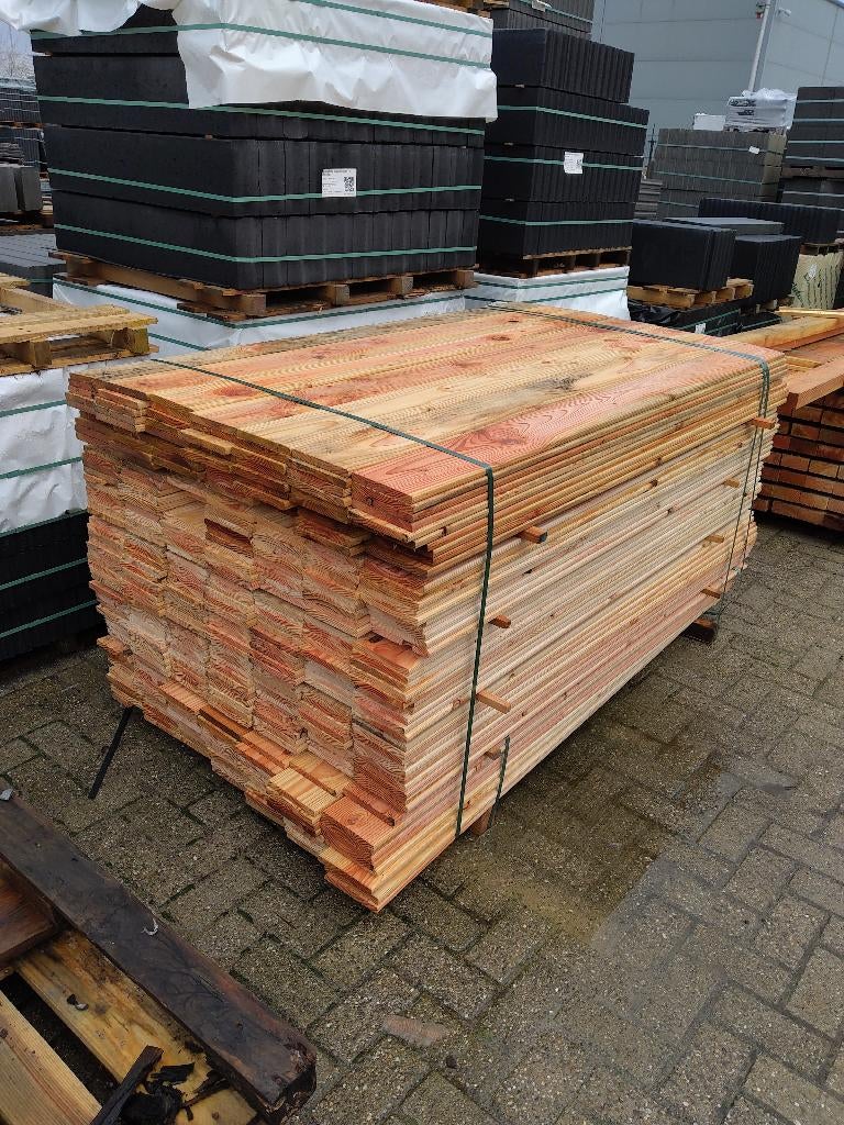 Douglas plank 1,6 x 14 x 180 cm B-keus €1,50, Ophalen, Nieuw, 180 tot 250 cm, Planken