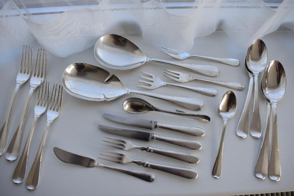 Gero 90 Jan Eisenloeffel 70 700 bestek cassette aanvullingen, Ophalen of Verzenden, Metaal, Bestek, Verzilverd