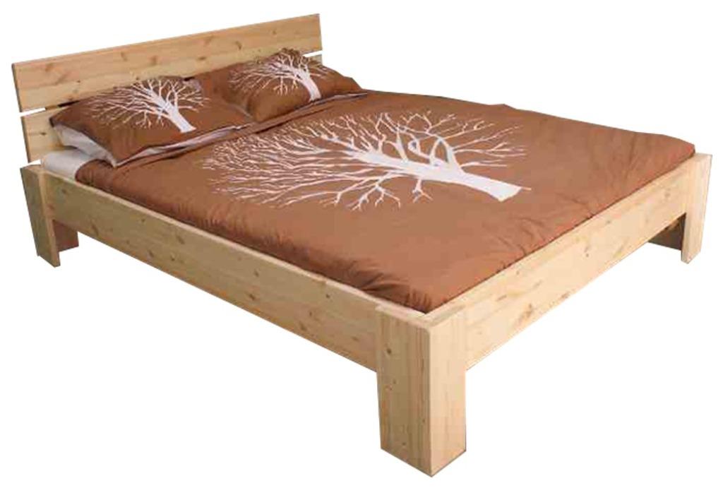 NIEUW 100% houten bed, sfeermaker in ELKE gewenste maat!, Strak, 200 cm, Hout, Nieuw