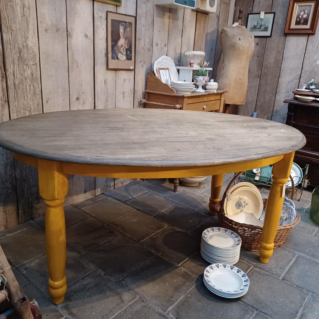 Ovale eettafel/tafel/Brocante tafel, Ophalen