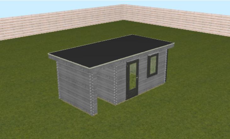 Lugarde Maatwerk 550 x 250cm, Tuin en Terras, Tuinhuizen, 200 tot 400 cm, Blokhut, Nieuw, Ophalen of Verzenden