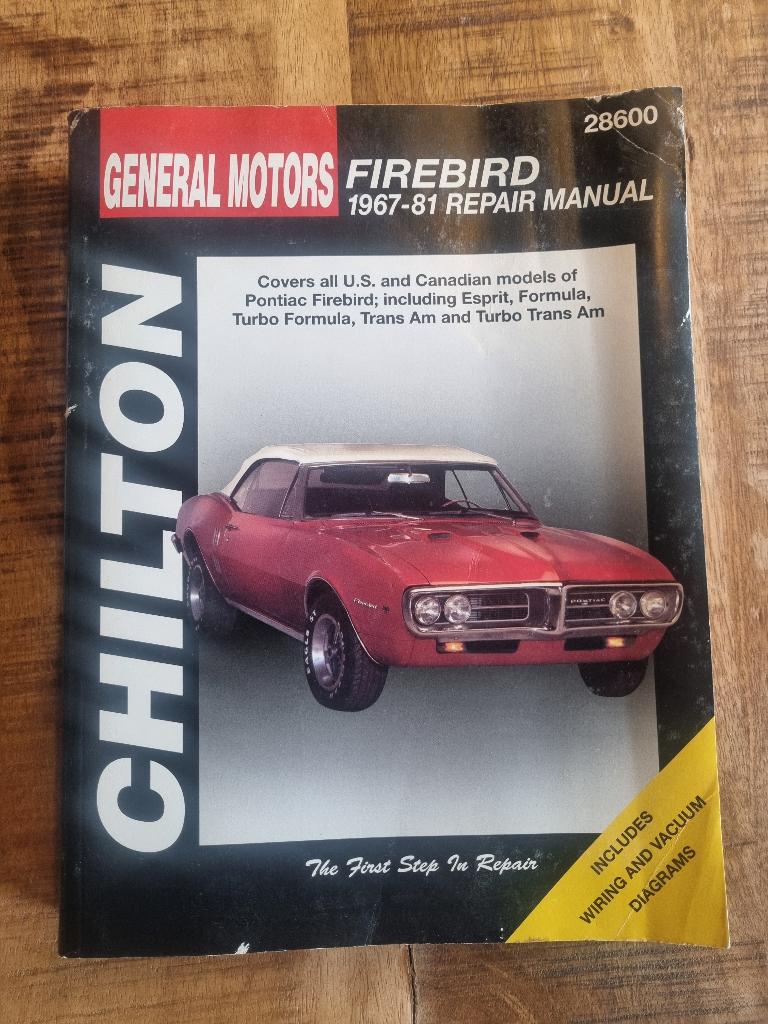 Chilton Servicebook Pontiac Firebird 1967 - 1981, Ophalen of Verzenden