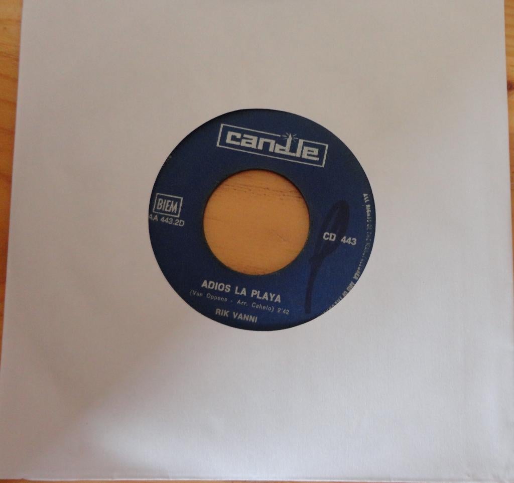 Rik Vanni > Adios La Playa, Gebruikt, 7 inch, Single, Ophalen of Verzenden