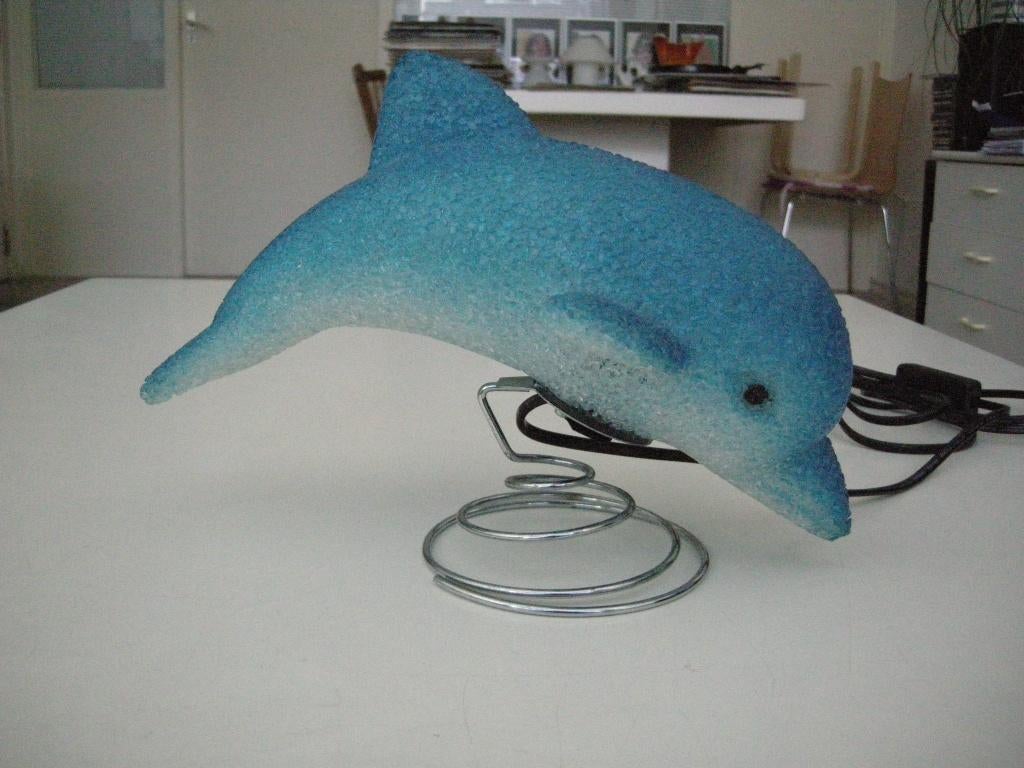 Lamp dolfijn - nieuw, Ophalen, Nieuw, Metaal, Minder dan 50 cm