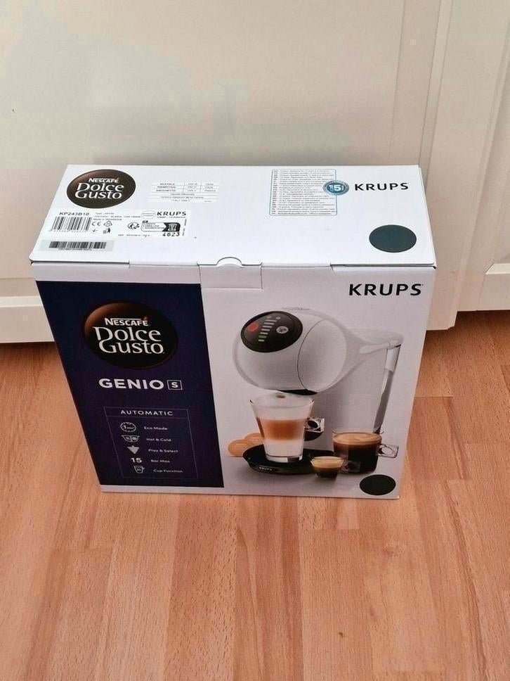 Krups NESCAFÉ Dolce Gusto Genio S KP243B - Antraciet - Nieuw, Ophalen, 1 kopje, Koffiepads en cups, Afneembaar waterreservoir