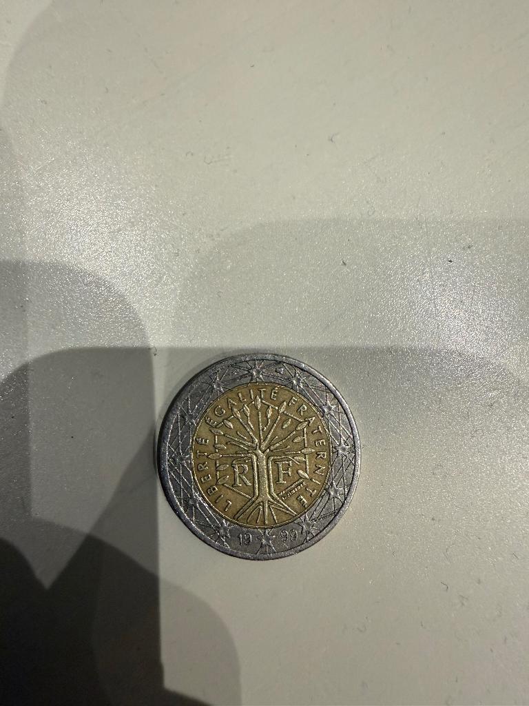 Liberte Egalite Fraternite 1999 2 Euro, Ophalen of Verzenden, Frankrijk, Losse munt, 2 euro