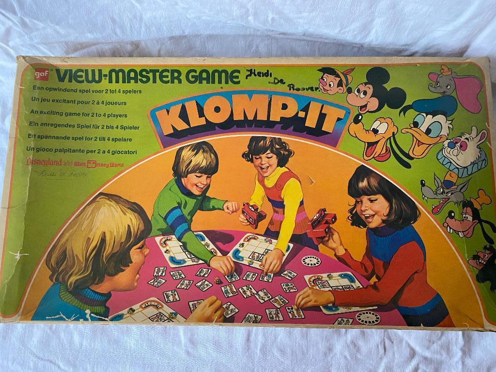 Walt Disney view-master game Klomp-it GAF, Gebruikt, Onbekend, Ophalen of Verzenden, Drie of vier spelers