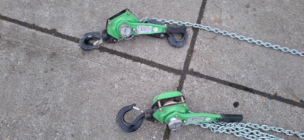 Kettingtakels 6 ton, Ophalen, Zo goed als nieuw, Handmatig