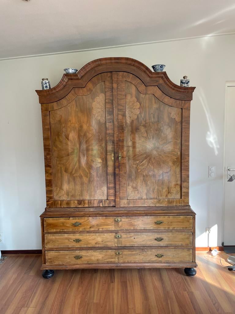 Antieke mozaïek kast, Antiek en Kunst, Antiek | Meubels | Kasten, Ophalen