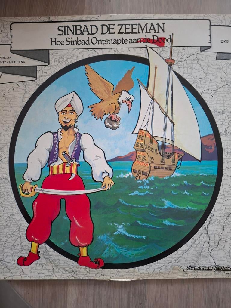 Sinbad LP Hoorspel - 2 Verhalen, Cd's en Dvd's, Vinyl | Kinderen en Jeugd, Ophalen of Verzenden