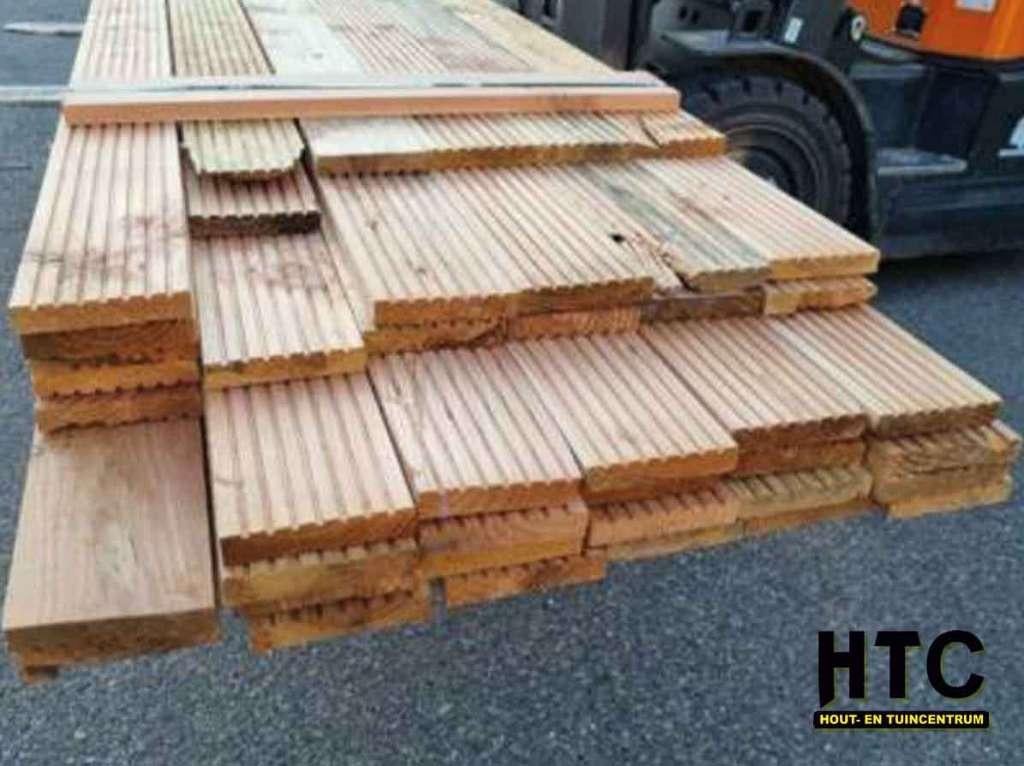 Vlonderplanken b keuze pakketten opruiming prijzen! €2,- p/m, Ophalen, Nieuw, Hout