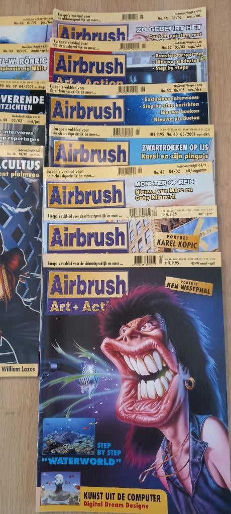 Airbrush & Art scene tijdschriften, Ophalen, Zo goed als nieuw