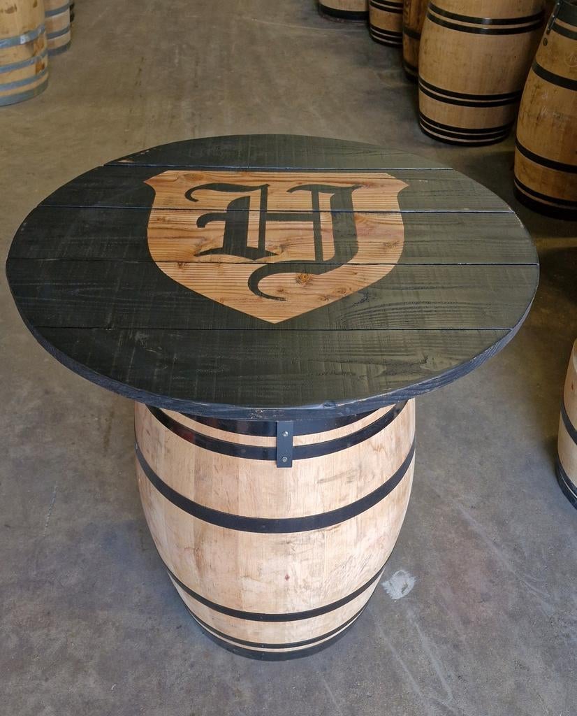 Statafel met Logo's - Man cave - Cafe DEMO MODELLEN, Ophalen, Nieuw