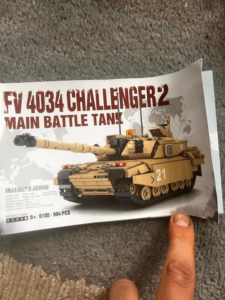 MOC Tank - FV 4034 Challenger 2, Kinderen en Baby's, Speelgoed | Bouwstenen, Ophalen of Verzenden, Nieuw, Overige merken