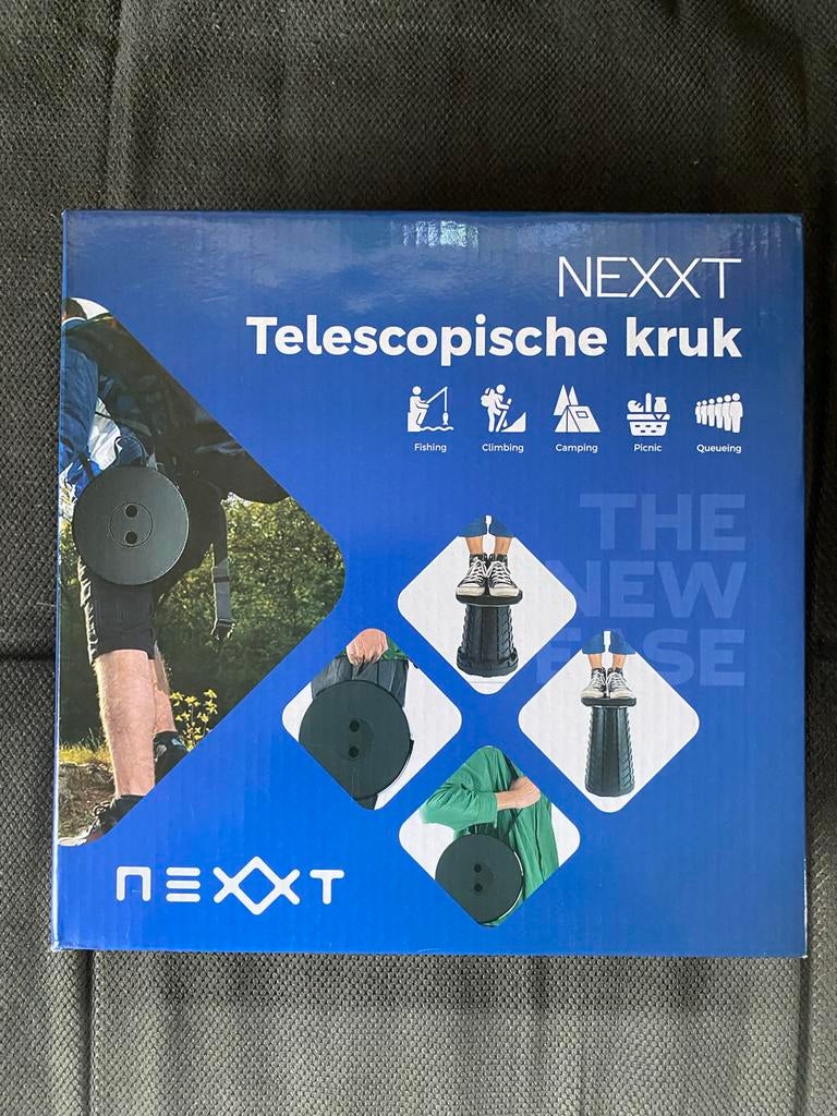 Nexxt Telescopische Kruk - Nieuw 3 stuks, Ophalen of Verzenden, Nieuw, Campingstoel