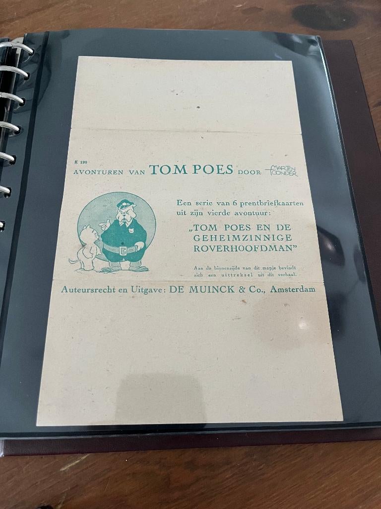 Tom Poes kaartset met wikkel geheimzinnige roverhoofdman, Marten Toonder, Complete serie of reeks, Ophalen of Verzenden, Zo goed als nieuw