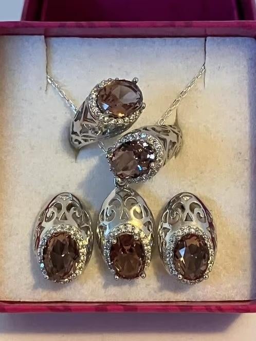 Zilveren Sierraden Set met Zultaniet, Zilverenedelstenen, Verzenden, Nieuw, 5646JA