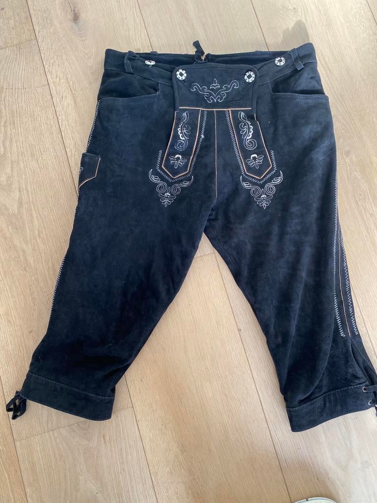 Lederhose zwart maat 50 nieuw, Ophalen of Verzenden, Nieuw, Maat 48/50 (M)