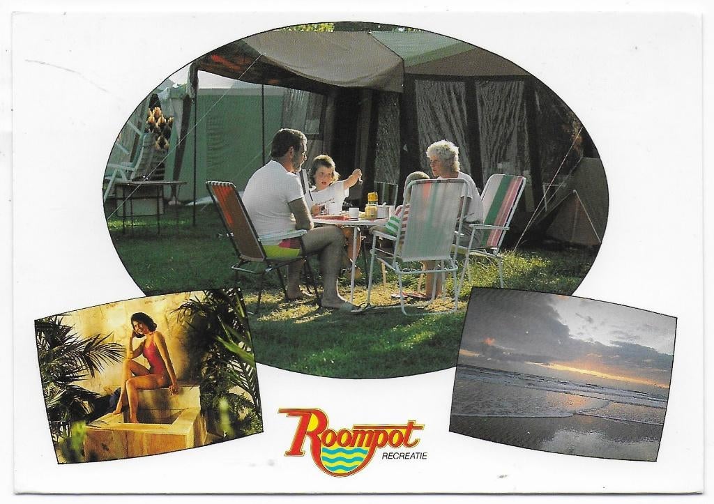 De Roompot vakantiepark Zeeland Ansichtkaart (B2496  gelopen, Ophalen of Verzenden, 1960 tot 1980, Gelopen, Zeeland