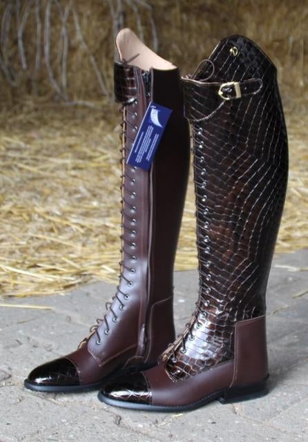 Derby rijlaarzen met rits en veters, Dieren en Toebehoren, Paardrijkleding, Dressuur, Nieuw, Kinderen, Ophalen of Verzenden