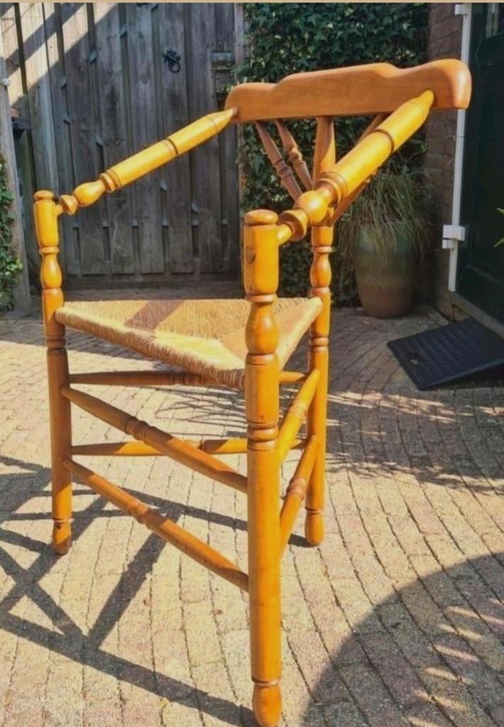 Antieke breistoel. 19e eeuw. Gerestaureerd., Antiek en Kunst, Ophalen