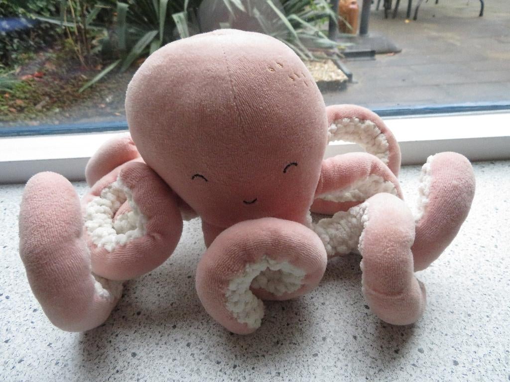 Octopus inktvis roze wit merk Little Dutch Tiamo, Kinderen en Baby's, Speelgoed | Knuffels en Pluche, Ophalen of Verzenden, Zo goed als nieuw