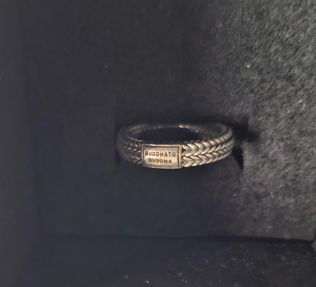 buddha to buddha ring maat 17.5 ellen collectie, Sieraden, Tassen en Uiterlijk, Ringen, Ophalen of Verzenden, Zo goed als nieuw