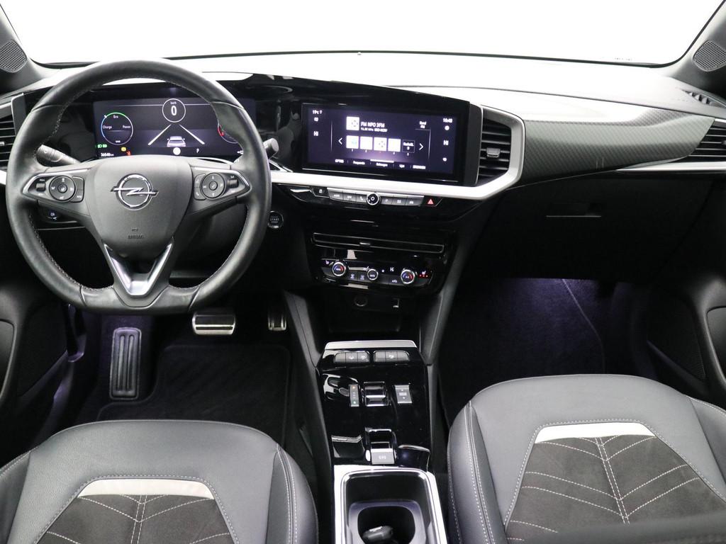 Opel Mokka-e Ultimate 50-kWh 11kw bl / SoH 100% / Stuur en S, 136 pk, Gebruikt, Zwart, Alcantara