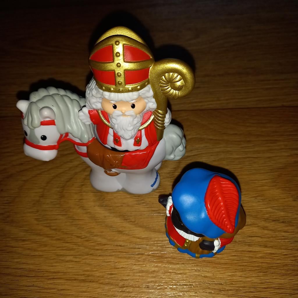 Fisher-Price Little People Sinterklaas-Piet en Ozosnel, Ophalen of Verzenden, Zo goed als nieuw, Speelset
