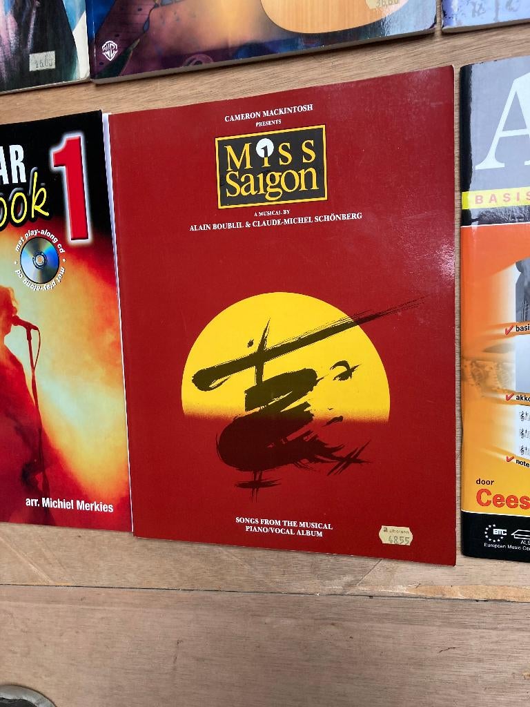 Gitaarboeken met bladmuziek/arrangementen., Gitaar, Overige genres, Overige soorten, Ophalen of Verzenden