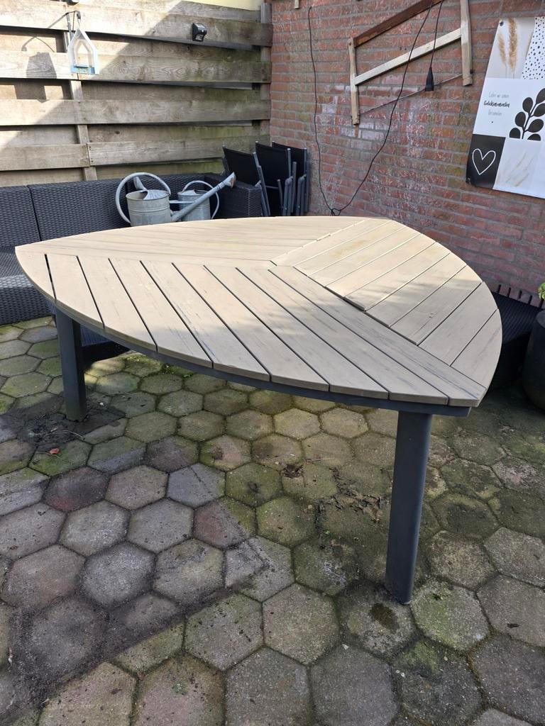Tuintafel Polywood - 72x170cm - Kleine reparatie nodig, Ophalen of Verzenden, Gebruikt, Rechthoekig, Kunststof