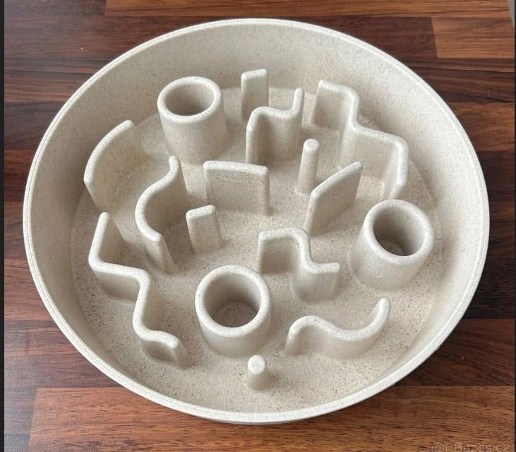 District 70 Bamboo Cat Slow Feeder - Kattenvoerbak - Ø28 cm., Ophalen of Verzenden, Nieuw