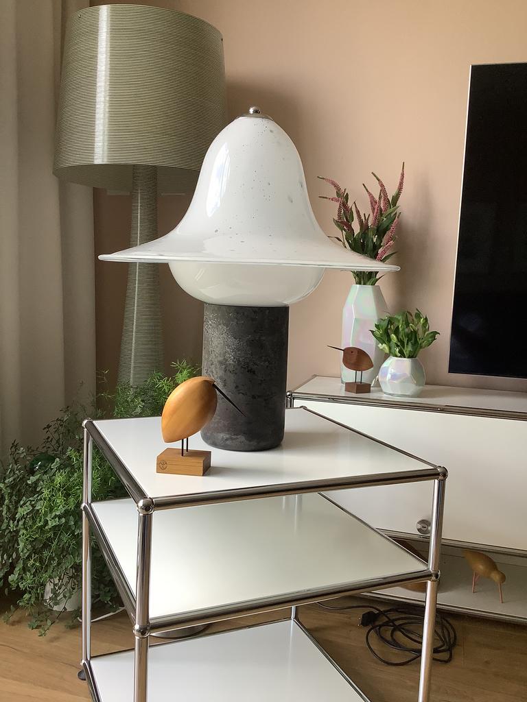 Alfredo Barbini murano glazen design lamp, Ophalen, Zo goed als nieuw, Minder dan 50 cm
