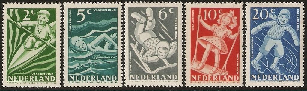 Nederland 508-512 serie kinderzegels., Verzenden, Postfris
