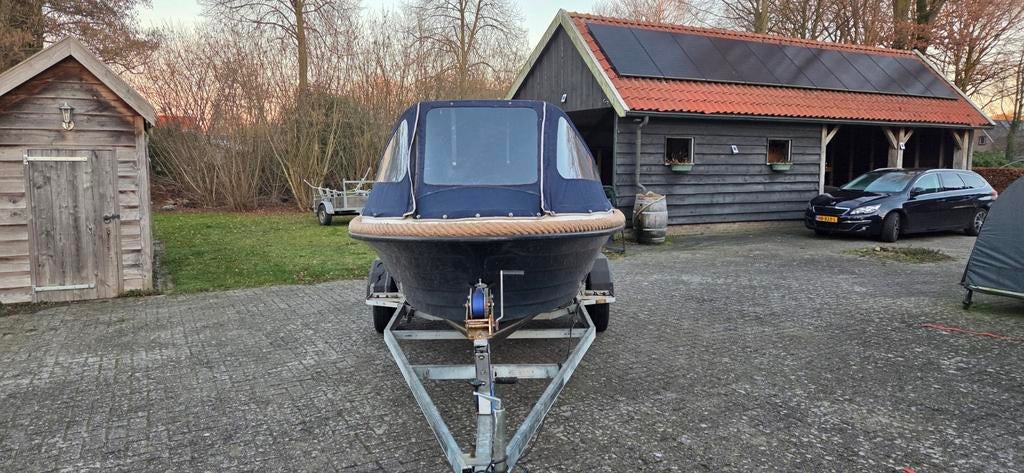 Garda Captain sloep met 15 pk Dolphin motor en trailer, Watersport en Boten, Ophalen, 10 tot 30 pk, Gebruikt, 3 tot 6 meter
