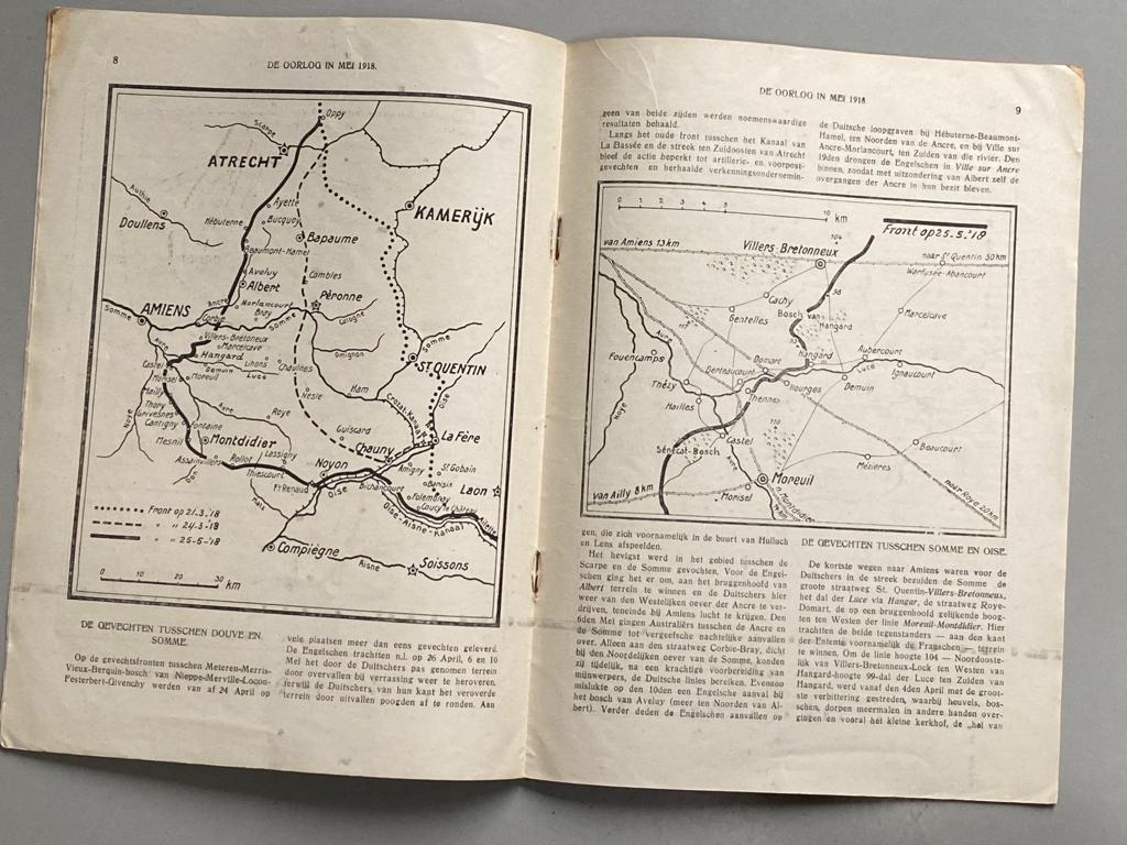 De oorlog in mei 1918 met illustraties en schetskaartjes, Boeken, Gelezen, Ophalen of Verzenden, Voor 1940, Overige onderwerpen