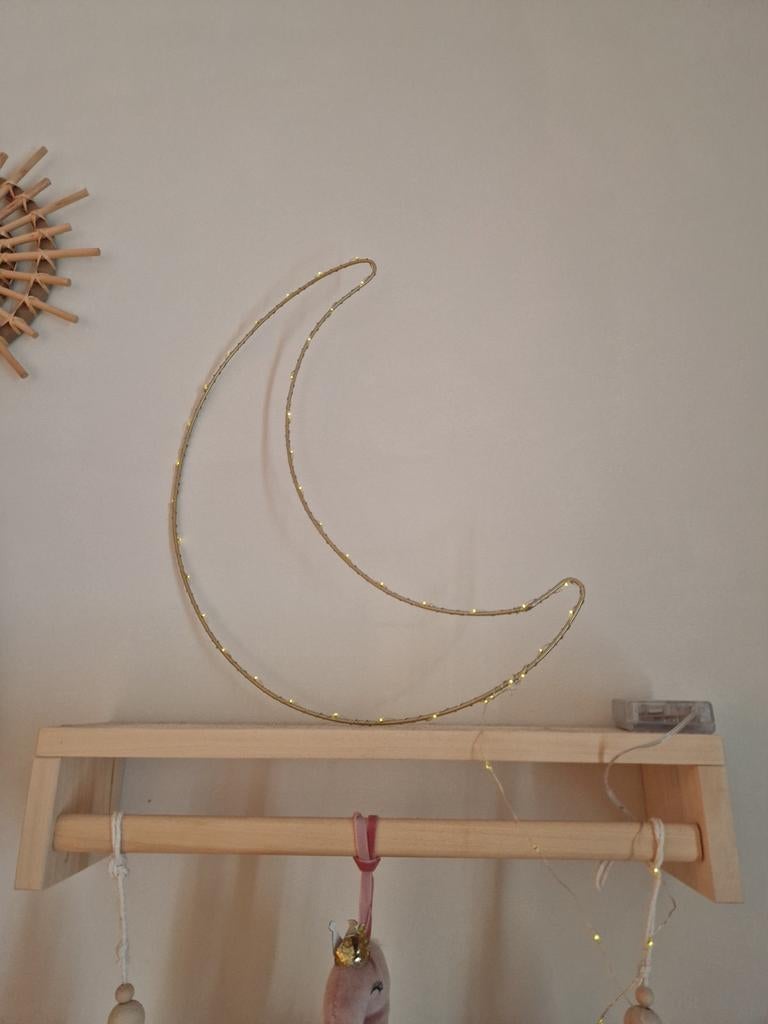 Gouden maanlamp - babykamer, Ophalen, Gebruikt, Lamp