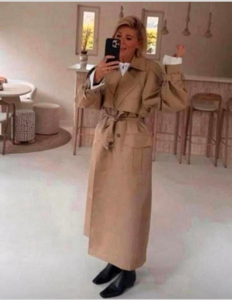 Nieuwe lonneke nooteboom trenchcoat kaartje eraan, Ophalen of Verzenden, Nieuw, Beige